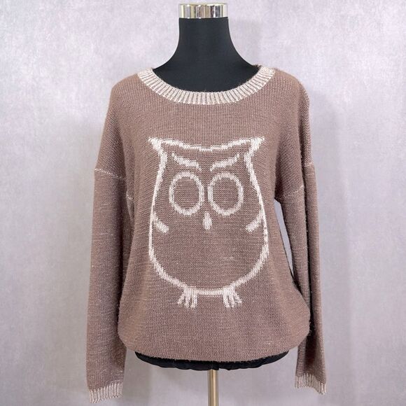 Mauve Owl Design Sweater - Picture 5 of 5